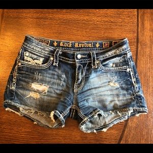 Rock Revival size 28 denim Kai shorts